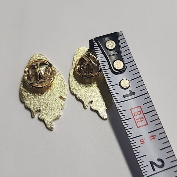 Ghost Floral Enamel Pins - Picture 3 of 3